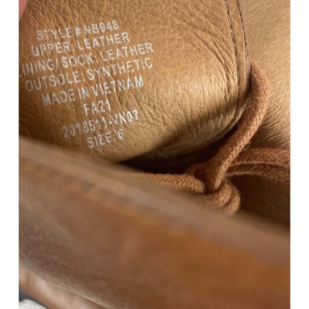 Madewell The Citywalk Lugsole Lace Boots Sz 6 Brown Leather - Picture 9 of 9